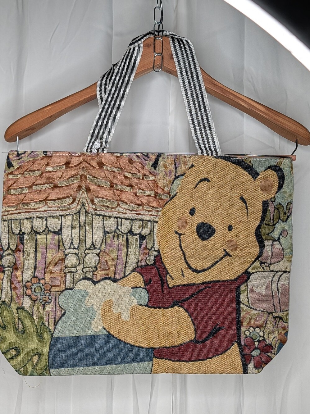 Winnie the Pooh Canvas Shoulder Bag Women  Handbag Lightweight Vintage Inspired
